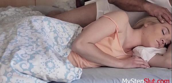  Blonde Daughter Molested By Dad In Sleep- Katie Kush
